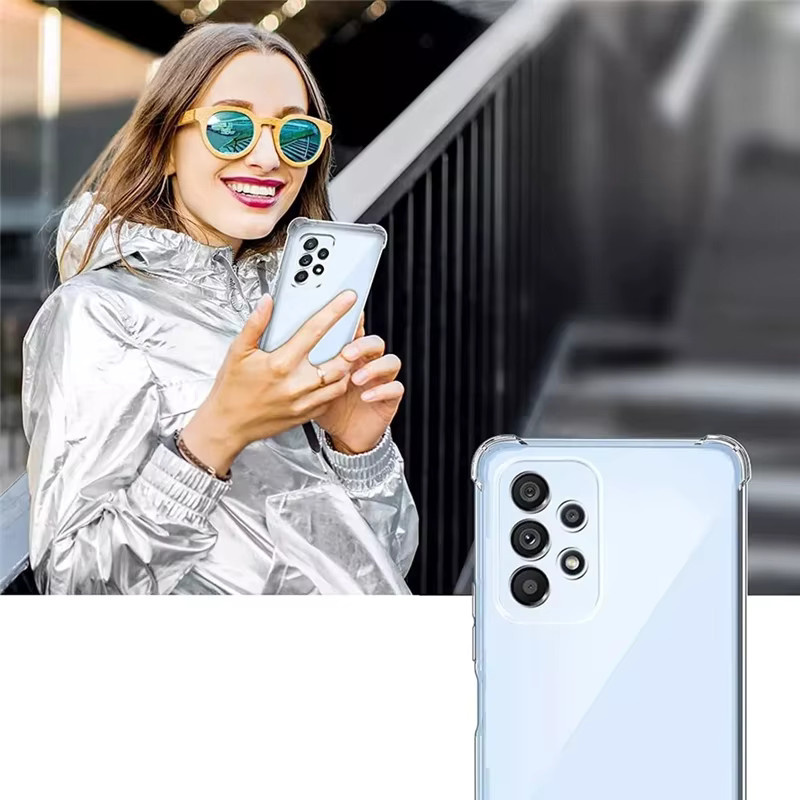 Stoßfeste transparente Handyhülle für Samsung Galaxy S24 S25 Ultra S23 S22 S21 sowie A54 A53 A52 A36 A16 A72 - Bild 4