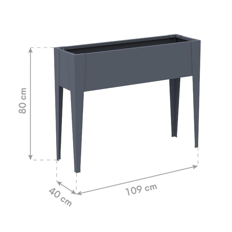 Westmann Hochbeet Vendura L Anthrazit B/T/H: 109 x 40 x 80 cm - Bild 5