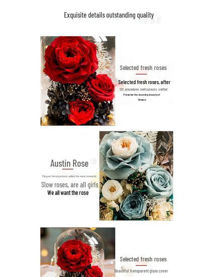 Ewiges Rosen-Bouquet in einer Glasglocke von Shopping Party - Bild 5