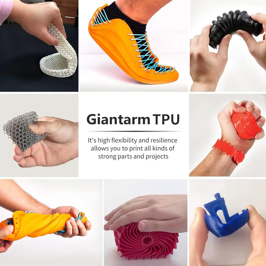 3D Maliang TPU Filament für FDM 3D-Drucker, 1,75 mm, transparent gelb, 250 g Spule - Bild 5