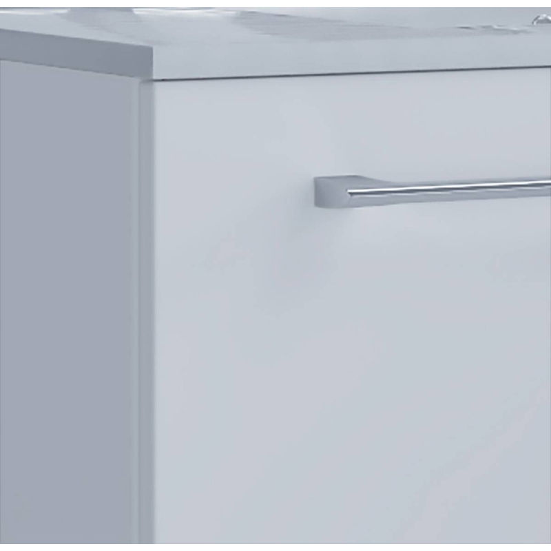 VCM Badinos 2-tlg. Badmöbel Set hängend in Weiss mit Keramik-Waschtisch und Unterschrank mit zwei Schubladen, B/H/T: 61 x 52 x 46 cm - Bild 2