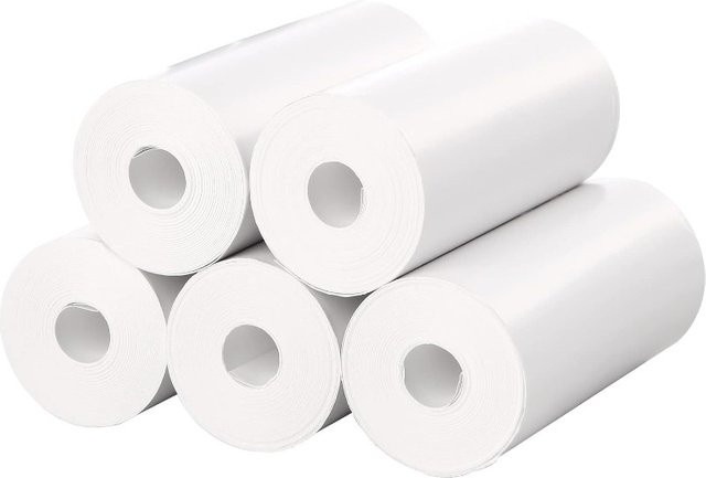 Nachfüll-Thermopapier für Kinder-Sofortbildkameras, Weiß, Format: 2,24 x 1 Zoll - Bild 1