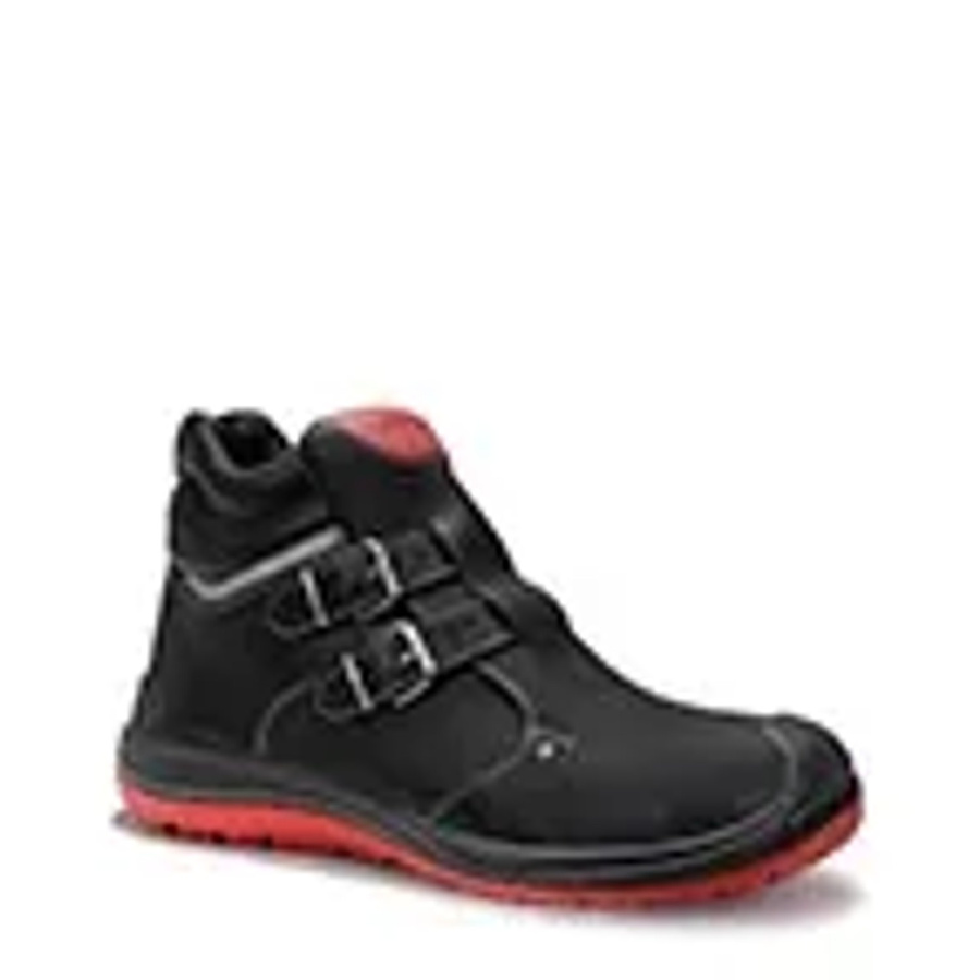 Elten Sicherheitsstiefel Anderson Craft Mid S3 aus Rindleder in Schwarz-Rot Gr. 43 - Bild 2