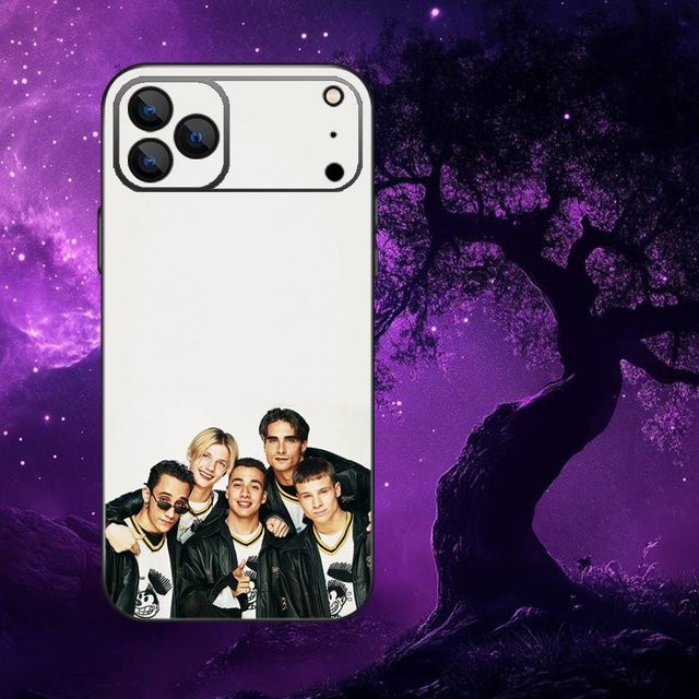 Backstreet Boys BSB Handyhülle aus weichem Silikon für iPhone 17, 16, 15, 14, 13, 12, 11, Pro Max, XS, XR, SE, Mini, 8, 7 in Schwarz - Bild 1