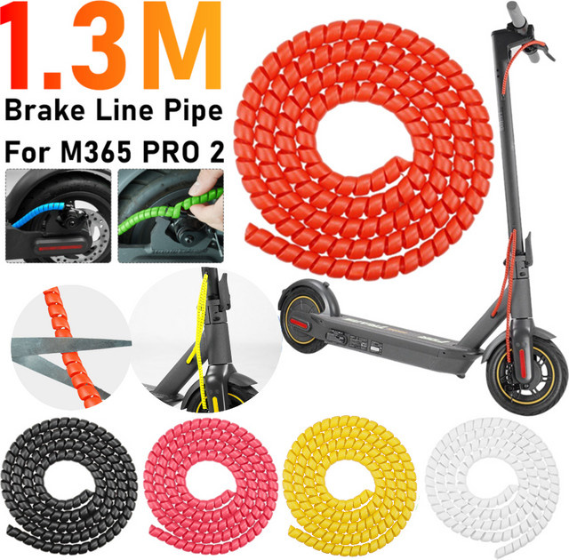 VAKIND Kabelschutz Spirale Wrap Elektroroller Kabelschutz Abdeckung Organizer Rohr Schutzhülle in Schwarz, Länge: 1,3 m - Bild 1