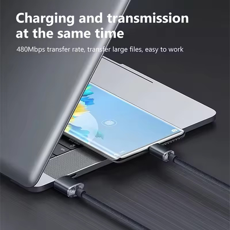 NNBILI 120W USB zu Typ C Schnellladekabel in Rot für Samsung Xiaomi Huawei POCO und OPPO - Bild 2