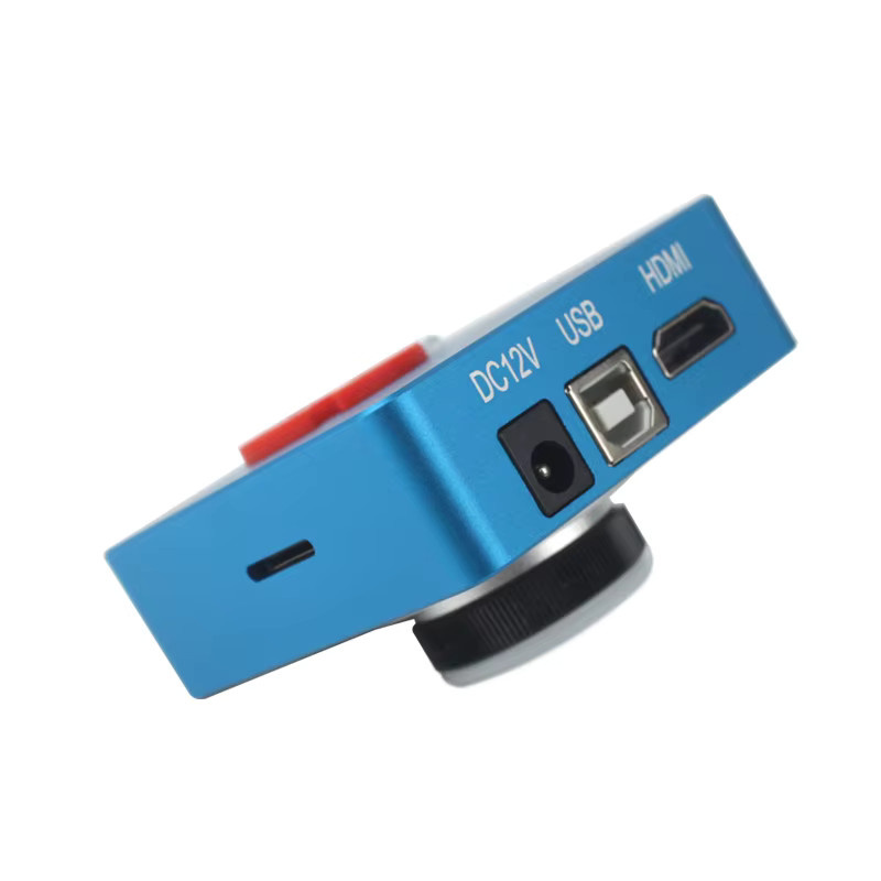 Sony IMX307 Mikroskop Kamera mit 48MP und C-Mount Objektiv für HDMI und USB, 1080P Video Kamera für PCB IC Löten und Reparatur, Blau - Bild 2