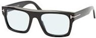 Tom Ford FT 1337 Sonnenbrille, Quadratisch, Vollrand, Kunststoff, Herren, Schwarz, Blau - Bild 1