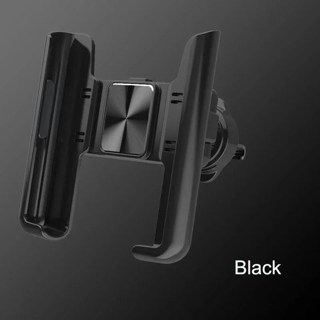Universelle Handyhalterung mit Schwerkraft-Mechanismus für den Lüftungsschlitz, kompatibel mit iPhone, Samsung und Xiaomi, Schwarz - Bild 1