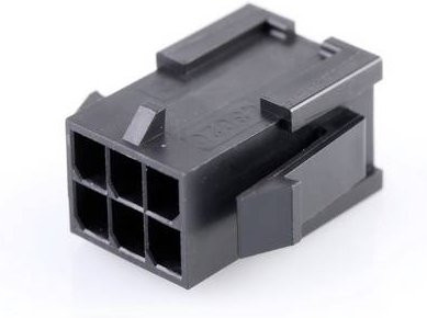 Molex Buchsengehäuse-Kabel in Schwarz mit 6 Polen und 3mm Rastermaß - Bild 1