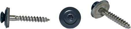 Sarei Torx-Spenglerschrauben aus Edelstahl in Anthrazit, Durchmesser: 4,5 mm, Länge: 35 mm, 25 Stück - Bild 1