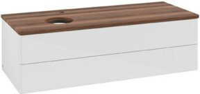 V&B Waschtischunterschrank Antao ohne Frontstruktur in Weiß, B/T/H: 120 x 50 x 50 cm - Bild 1