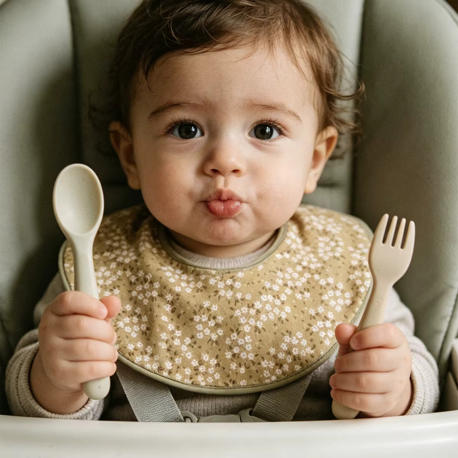 Elinfant Baby-Fütterungslätzchen aus 100% Baumwolle für Neugeborene und Kinder - Bild 4
