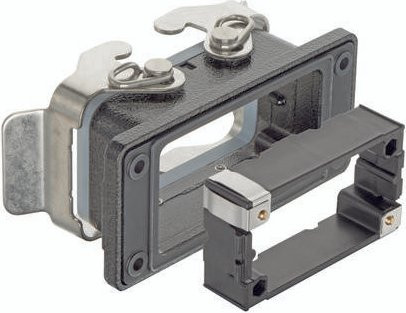 HARTING Anbaugehäuse 09 37 010 0391 in Grau aus Aluminium - Bild 1