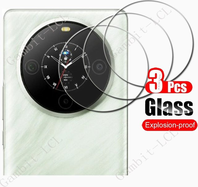 3er-Set FOSSiBOT S3 Pro Schutzset aus gehärtetem Glas für Kameraobjektiv und Display in Transparent - Bild 1
