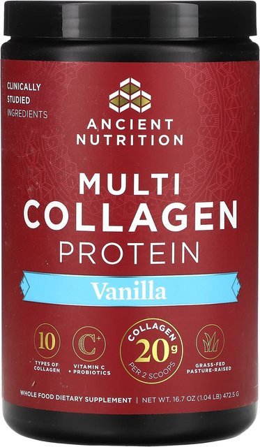 Ancient Nutrition Multi-Kollagen-Protein, Vanille, 472,5 g - Bild 1