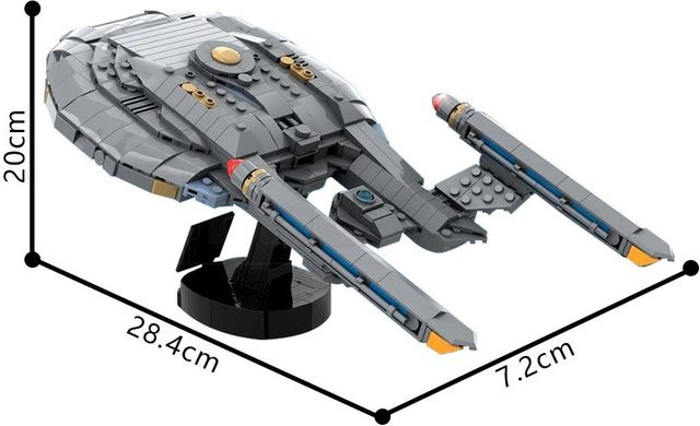 Gobricks Enterprise (NX-01) Midi-Maßstab Bausteine Space Trek ab 14 Jahren - Bild 1
