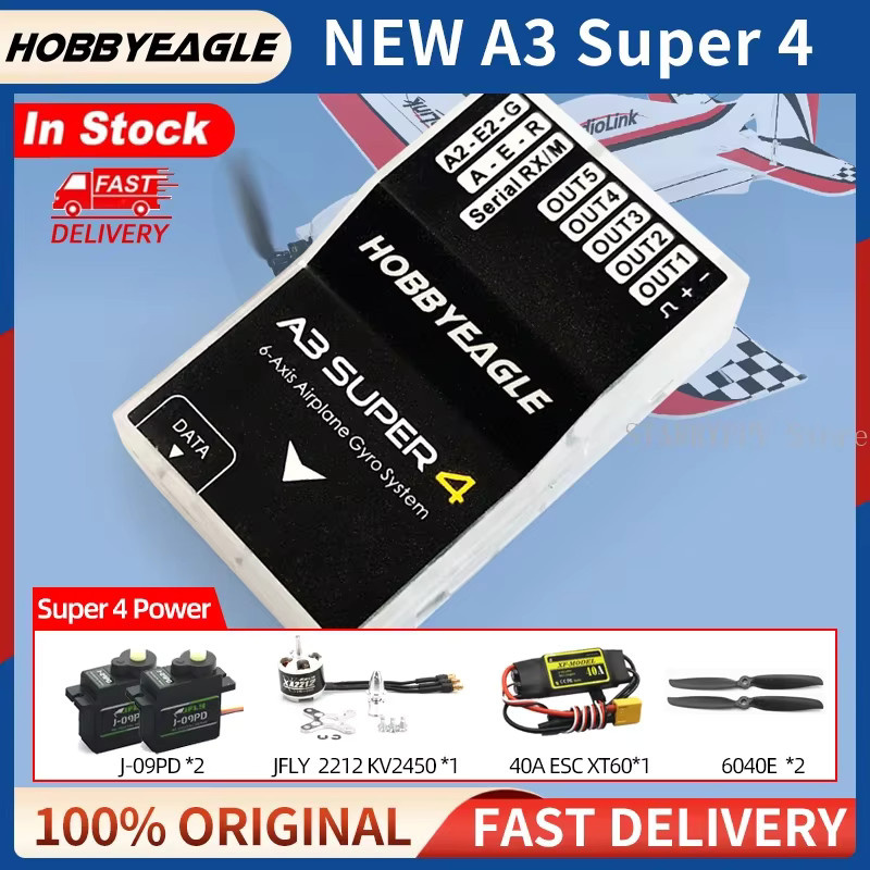 HobbyEagle A3 Super 4 A3S4 Flight Controller, 6-Achsen-Flugzeug-Gyro- und Stabilisatorsystem, Zubehör - Bild 3