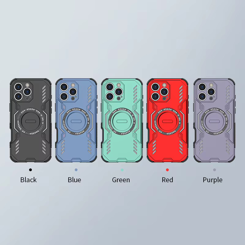Fudusaidman Tough Armor Handyhülle mit Wärmeableitung und Magnetfunktion für iPhone 17 Air, 16E, 16, 17 Pro Max, Plus in Schwarz - Bild 5