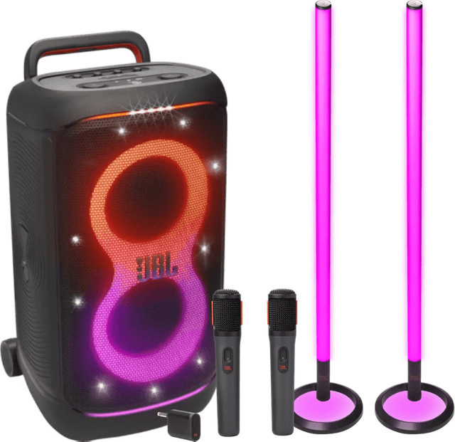 JBL Partybox 520 Karaoke-Set in Schwarz mit Bluetooth und IPX4-Schutz - Bild 1