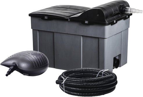 Heissner Durchlauffilter-Set FPU 16000 mit UVC-Klärer für Teiche bis 16.000 Liter in Grau - Bild 2
