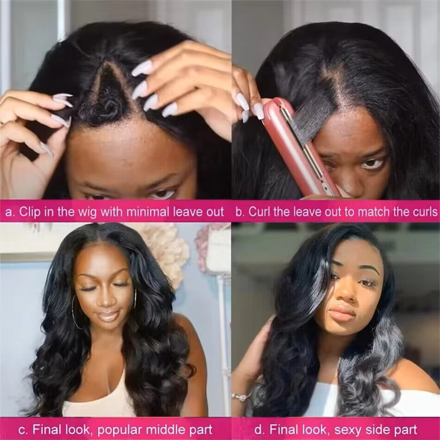 TAHIKIE Body Wave Echthaarperücke, 28-30 Zoll, Damen - Bild 5
