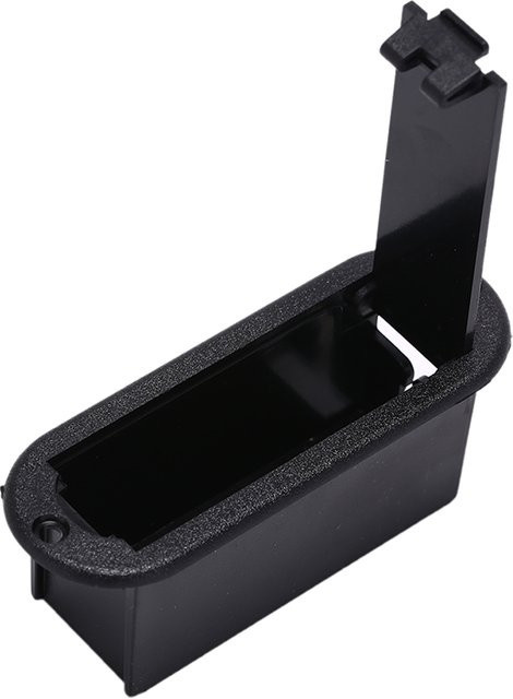 Marbit Pickup-Batterieabdeckung für Gitarre und Bass, Schwarz, 9 V - Bild 1