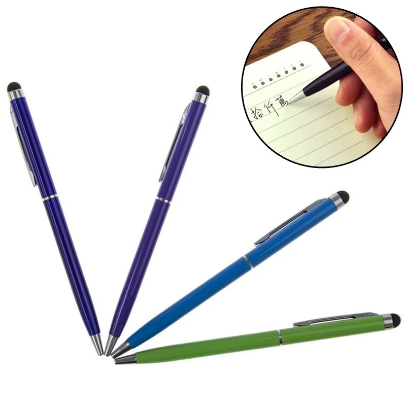 5er Set 2 in 1 Stylus Pen und Kugelschreiber für Tablet und Smartphone, Multicolor, Kunststoff - Bild 3