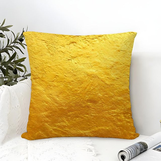 JMG Clothing Kissenbezug mit Goldfolien-Textur in Gold, B/T/H: 40 x 40 x 40 cm - Bild 1