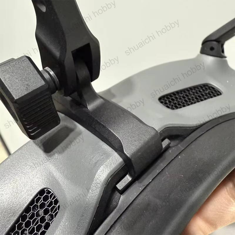 DJI Digitale Brille 2 Taktische Helmhalterung aus CNC-Aluminium in Schwarz für FPV Drohnen Zubehör - Bild 4