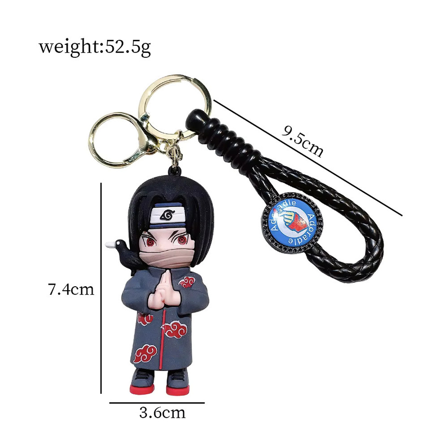Bandai Schlüsselanhänger-Set, Naruto Anime-Figuren, Chibi-Stil, Unisex - Bild 2