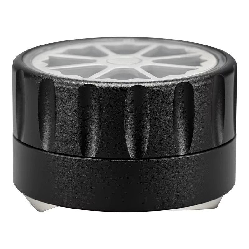 JUSTINLAU Selbstnivellierender Kaffee-Verteiler mit Schwerkraft-Auto-Einstellung und Radnaben-Design, Espresso-Tamper in Schwarz, 51/53/58mm - Bild 3