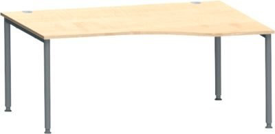 Schäfer Shop Genius Freiformschreibtisch MODENA FLEX, Ansatz links, Ahorn-Dekor/anthrazit, Breite: 180 cm - Bild 1