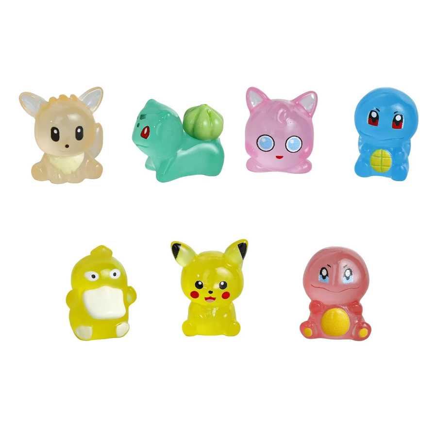 Bandai Pokémon Anime Figuren Set, 7-teiliges Set, Pikachu, Charmander, Bulbasaur - Bild 5