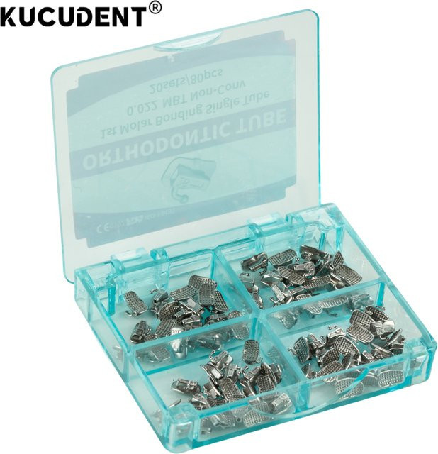 KUCUDENT Bukkalröhrchen Metall MBT Roth 018 022, 1. 2. Molarenröhrchen - Bild 1