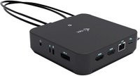 Itec USB-C Dockingstation mit Dual HDMI und DisplayPort, Schwarz - Bild 1