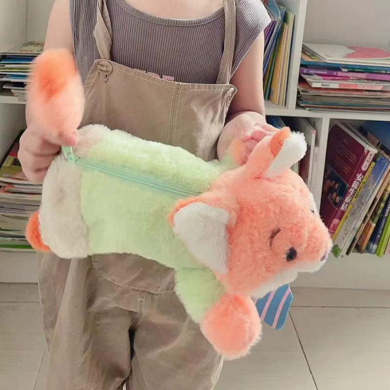 CHENJ Cartoon Tier Plüsch Etui Multicolour Tragbare Schreibwarentasche für Schüler - Bild 1