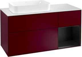 V&B Waschtischunterschrank Finion Wandbeleuchtung Weiß lackiert B/T/H: 120 x 50,1 x 50,1 cm - Bild 1