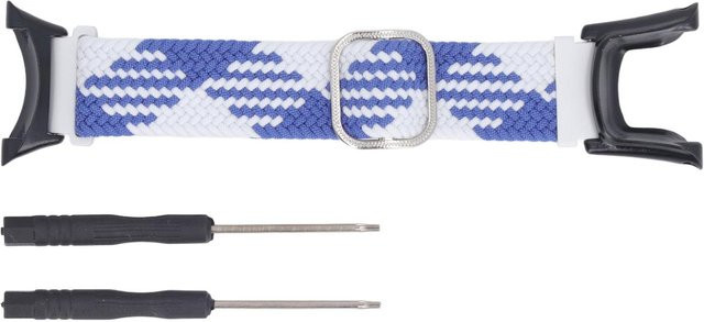 Neoglint Uhrenarmband Nylon, blau/weiß, Unisex - Bild 1