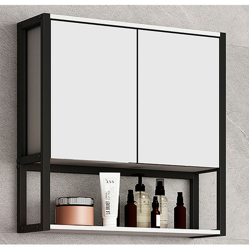 VCM Spiegelschrank Edino in Weiss mit LED-Beleuchtung, B/T/H: 60 x 17 x 60 cm - Bild 2