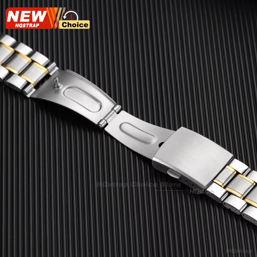 HQstrap Uhrenarmband Edelstahl, Silber, Gold, Unisex - Bild 4