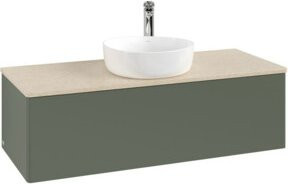 V&B Waschtischunterschrank Antao mit Beleuchtung in Lac, B/T/H: 120 x 50 x 50 cm - Bild 1