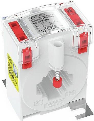 WAGO Stromwandlermodul 855-305/100-209 in Weiß mit 100A Primärstrom und 5A Sekundärstrom zur Steckmontage - Bild 1