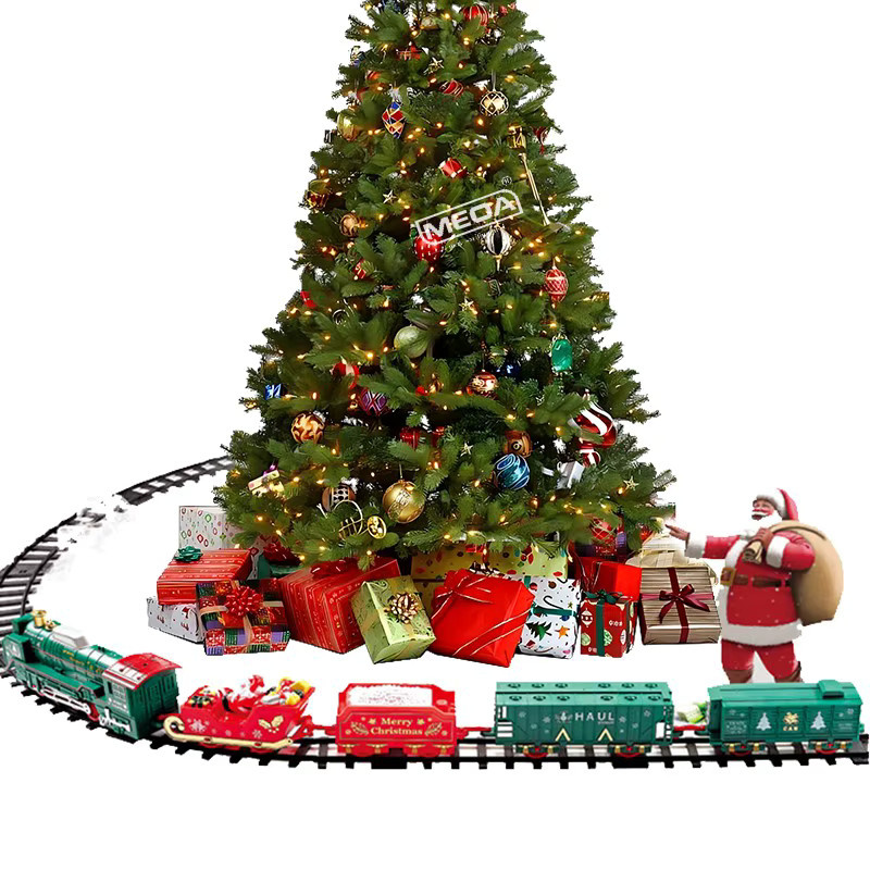 MEOA Weihnachtszugspielzeug, batteriebetrieben, mit Licht und Ton - Bild 4