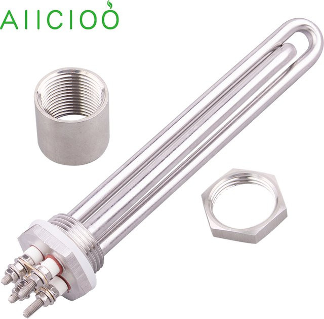 AIICIOO Elektrisches Heizelement für Solar-Röhrenheizungen, 12 V, 1 Zoll BSP DN25 - Bild 1