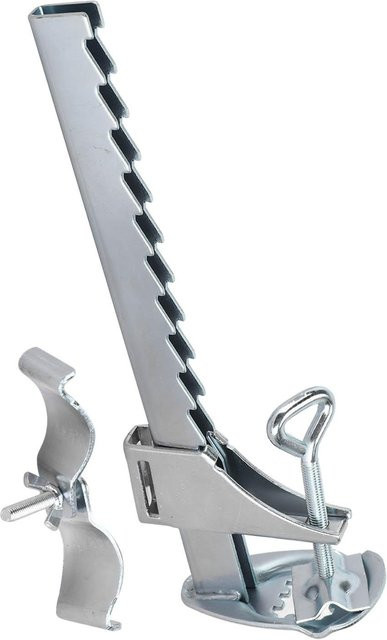 Universal Sonnenschirmhalter Klemme aus Aluminiumlegierung von KONNWEI in Grau für Balkontisch, Bank und Deckgeländer - Bild 1