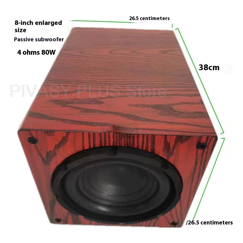 PIVASY Passiver Subwoofer für Autolautsprecher 6,5 bis 10 Zoll, 70W, 4 Ohm Soundbox für Fahrzeug-Modifikationen und Heimkino-Soundsysteme - Bild 4