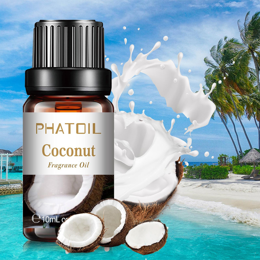 PHATOIL 10-teiliges Geschenkset mit Fruchtduftölen in Multicolour für Aromatherapie, Massage und DIY-Projekte - Bild 1
