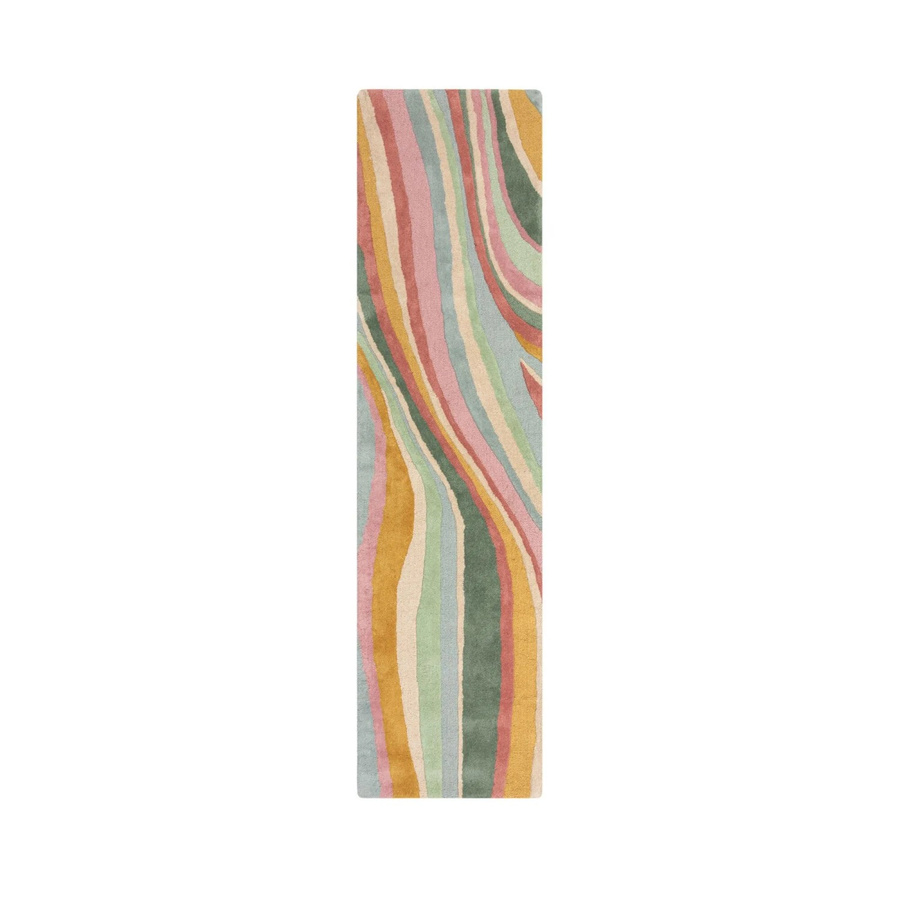 Flair Rugs Wollteppich Abstract Flow Mehrfarbig B: 60 cm, L: 230 cm - Bild 2