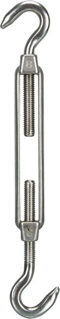 Perel GSSA1 Schnurspanner aus Edelstahl in Silber, Breite: 19 cm, Höhe: 27 cm - Bild 1